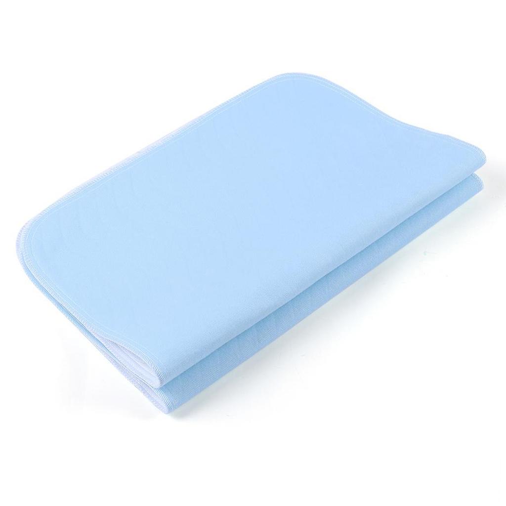2pcs Reusable Washable Pad Absorbent Pad For Adults Blue White 45 X 60cm