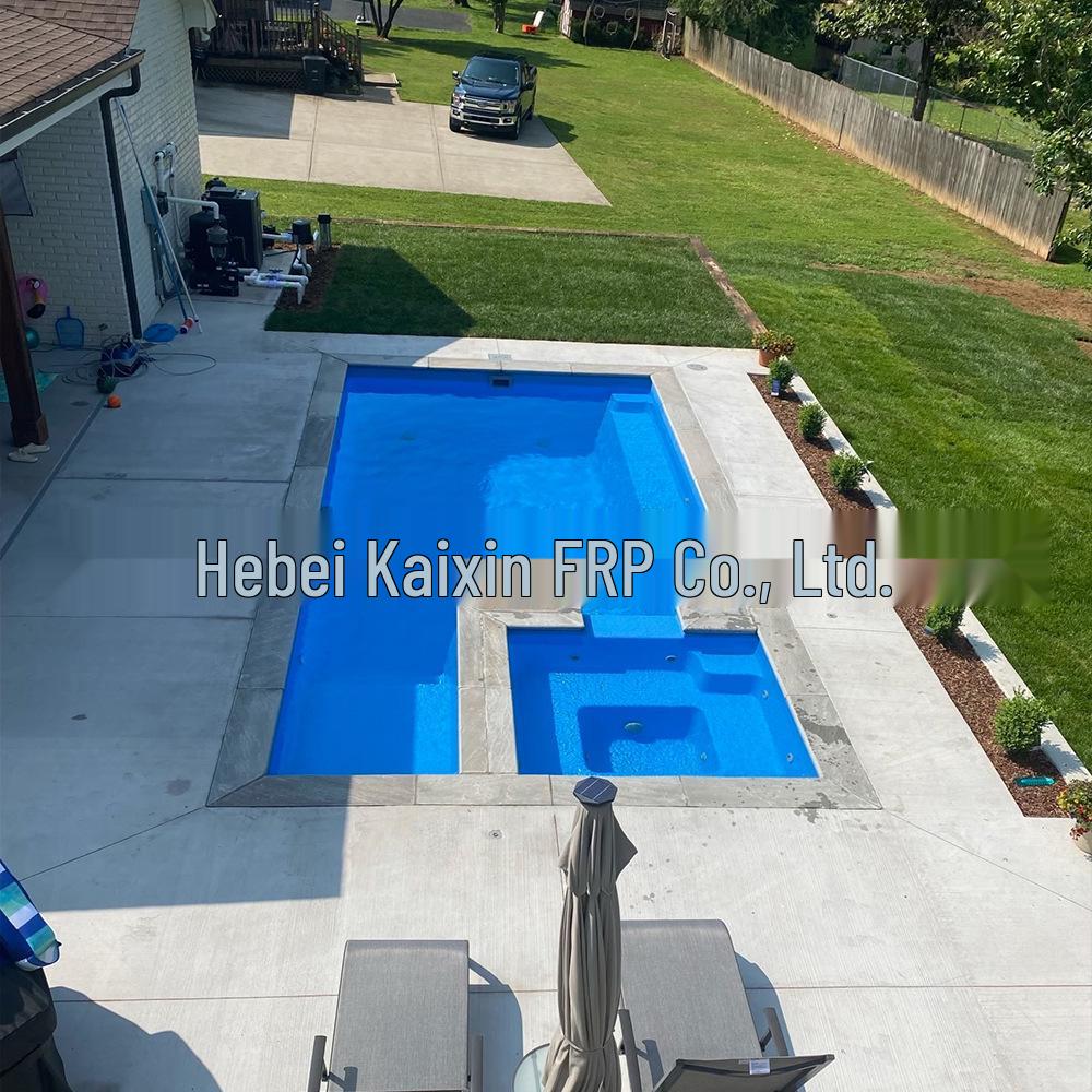 Fiberglass Heated Hot Spring Pool Villa Courtyard SPA Design