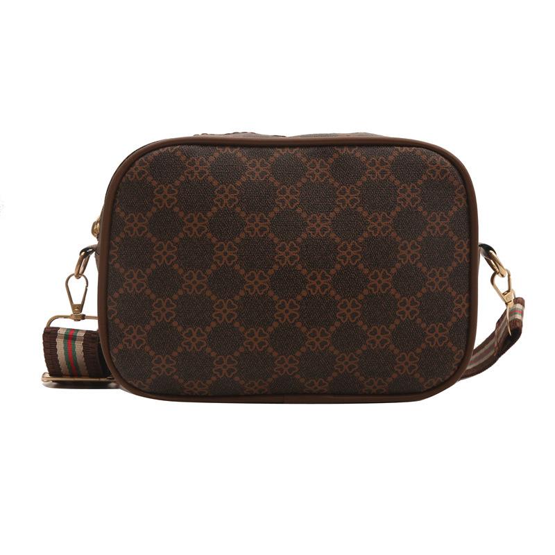 Crossbody Bag for Women Printed Small Square Bag Wide Shoulder Strap Women's Bag New Trendy Shoulder Bag Versatile and Fashionable Small Square Bag