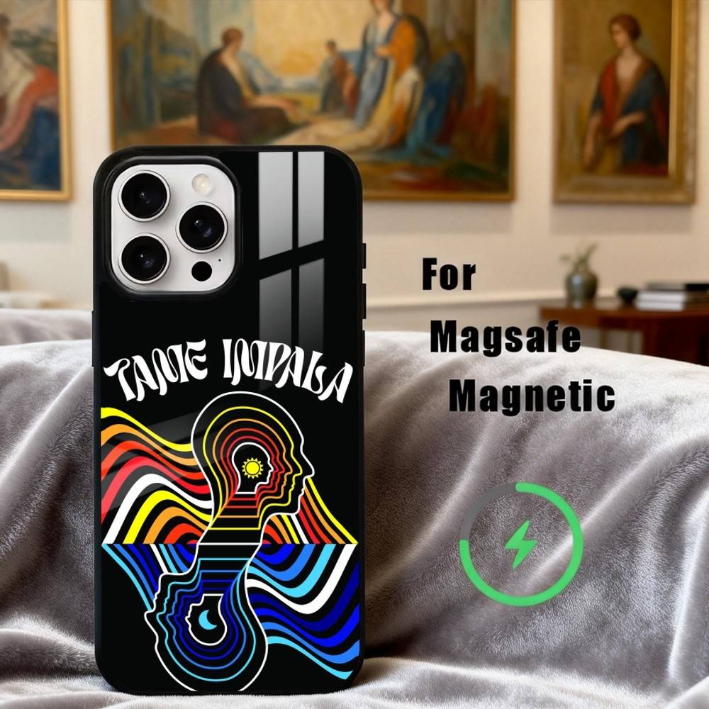 Чехол для телефона Epiphany Pop T-Tame I-Impala Band для iPhone 17,16,15,14,13,12,Plus,Pro,Max с магнитной беспроводной зарядкой Magsafe
