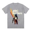 Arc Raiders Ретро Научно-фантастическая Иллюстрация Футболка Игра-стрелялка Графика Повседневная Хлопок Оверсайз Удобная Высококачественная Одежда