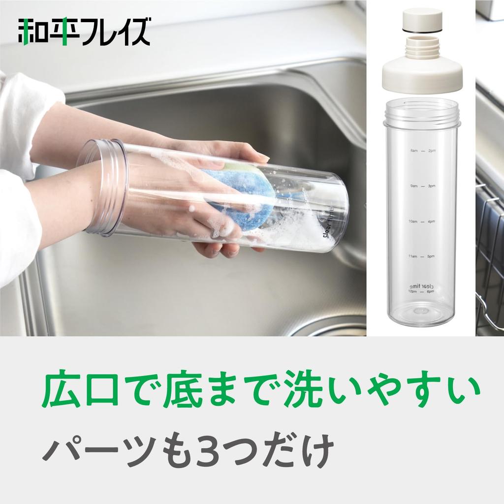 Бутылка для воды Wahei Phrases, кружка, бутылка для воды, 1 л, синяя, с широким горлом, кувшин, бутылка для холодной воды, бутылка для холодильника в любом месте, прозрачная бутылка RH-1746