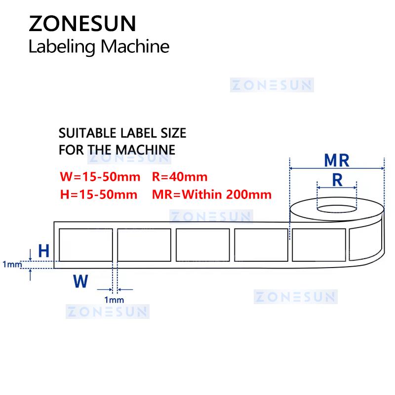 ZONESUN ZS-TB90B Автоматическая угловая машина для этикетирования коробок и бутылок с защитой от вскрытия