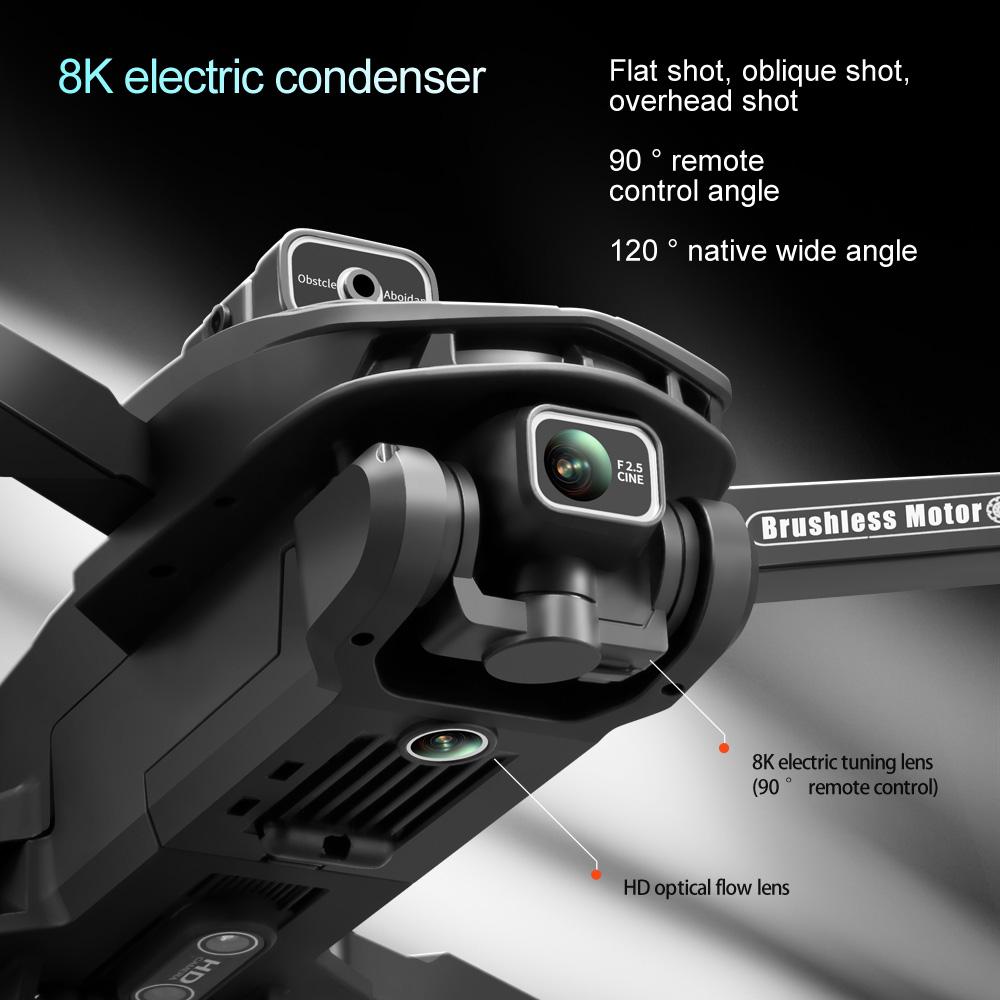 V168 Pro MAX GPS Дрон 8K Профессиональная Двойная HD Камера 5G WIFI FPV 360° Обход Препятствий Бесколлекторный Радиоуправляемый Квадрокоптер Дроны Игрушки