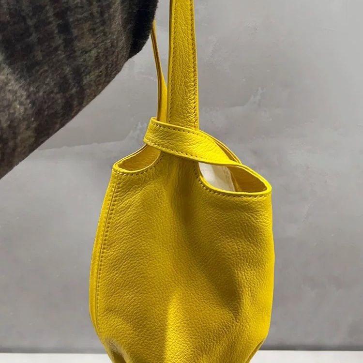 Сумка-ведро для переноски Модная сумка через плечо для переноски Сумка-корзина для овощей