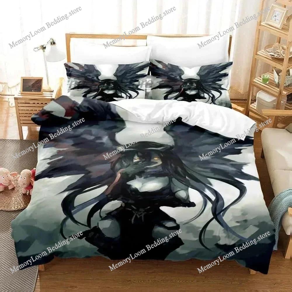 3D Print Skeleton Anime OVERLORD Bedding Set Single Twin Full Queen King Size Bed Set Adult Kid Bedroom Duvet Cover Set
