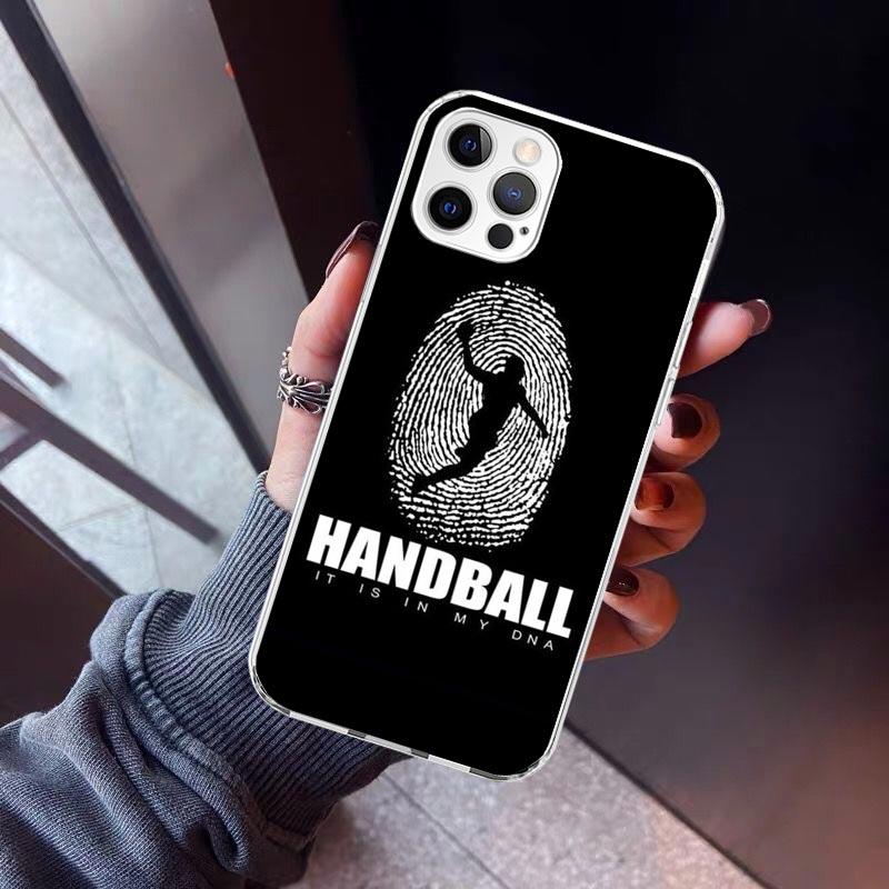 Handball Sport Phone Case For iPhone 17 Air 11 13 Mini 14 15 Plus 16 12 Pro Max 16E SE 7 8 Pattern Soft TPU Back Cover 17 Air 1