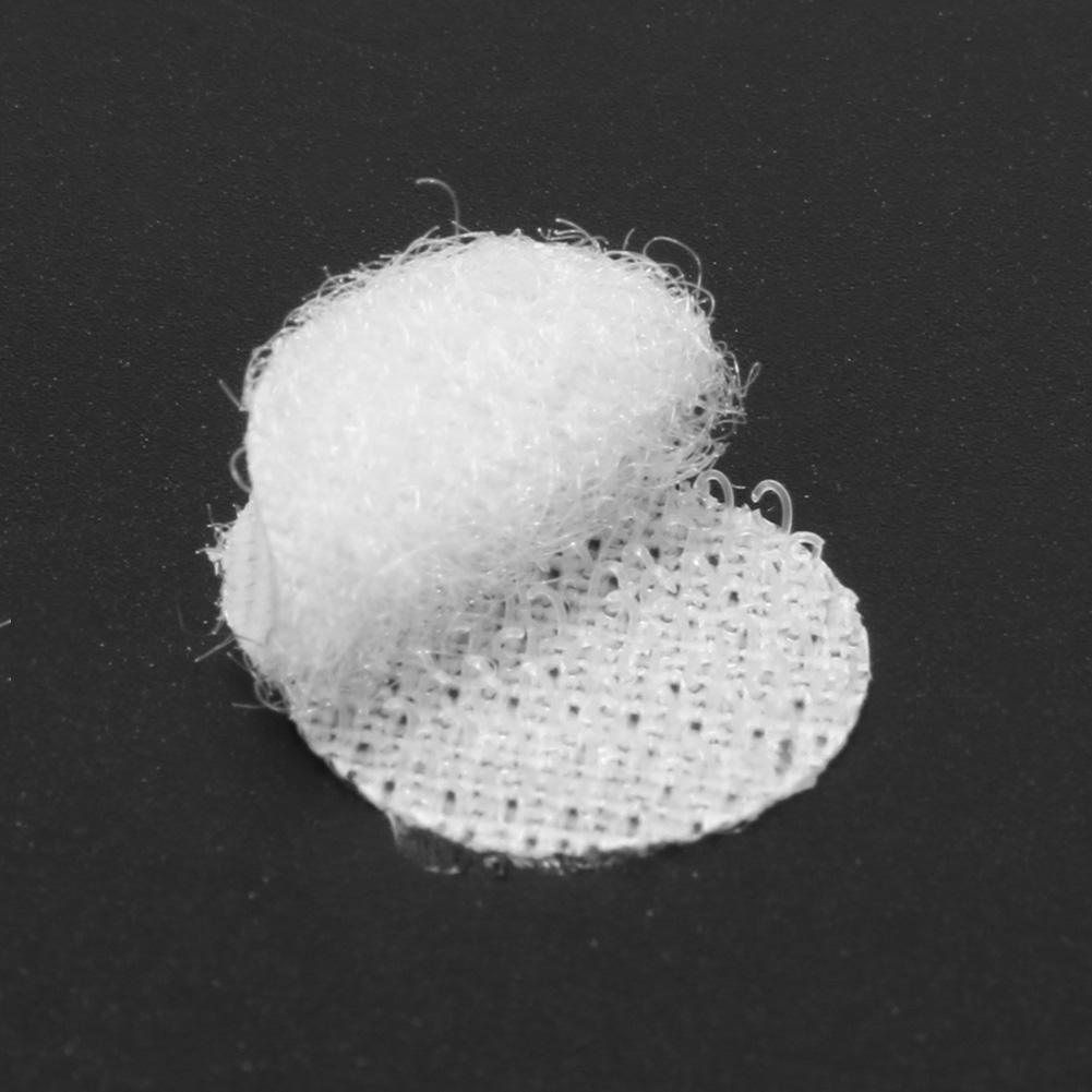 1000 Pairs Double-sided Adhesive Fastener Tape Hooks Disks White Nylon Stickers Strong Self Adhesive Disks Dot Curtain