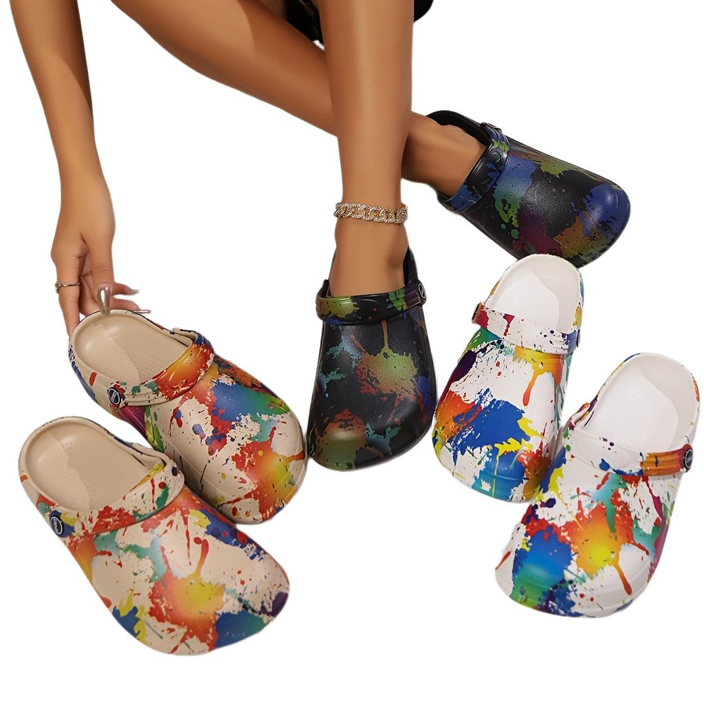 Женские легкие ЭВА клоги, дышащие мюли на мягкой подошве, прочные и моющиеся для лета, мягкая подошва, прочные, моющиеся