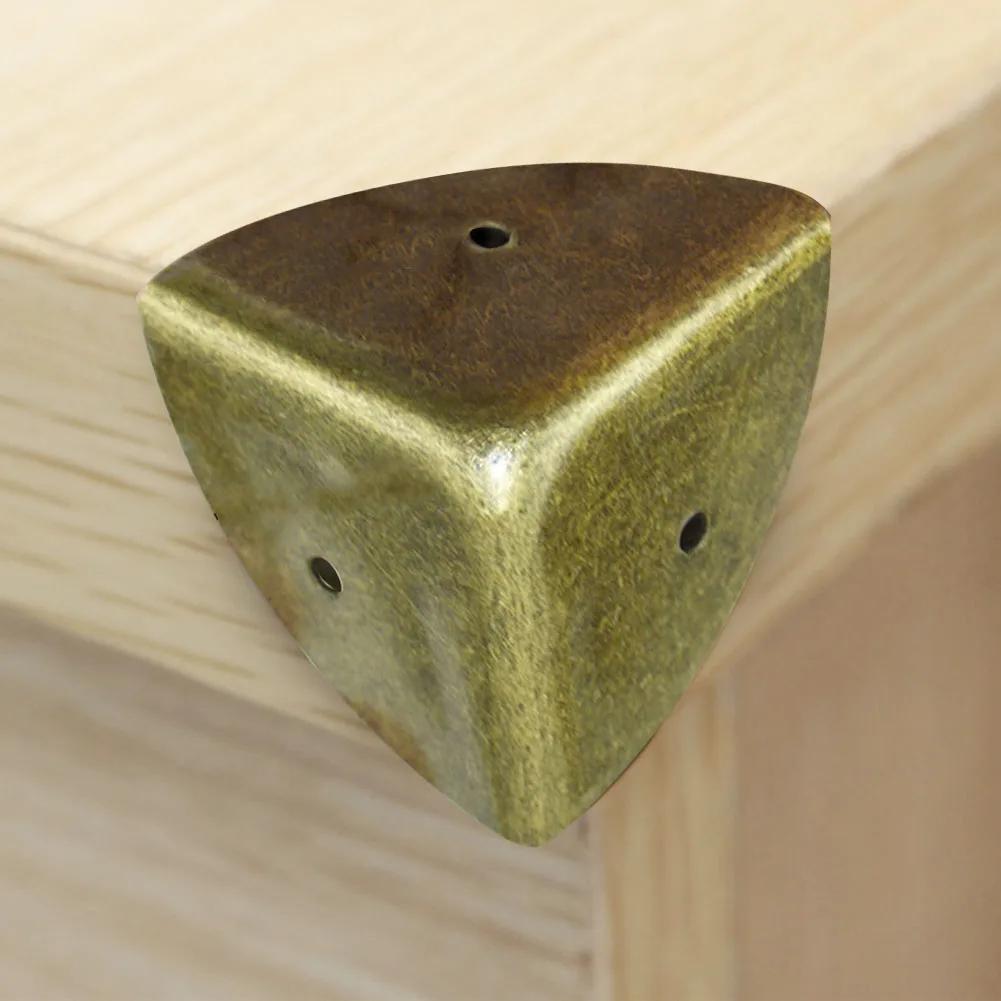 4 шт. Металлический уголок, протектор, угловая распорка, винтажная шкатулка для драгоценностей, декоративные защитные уголки, защитный уголок для деревянного ящика