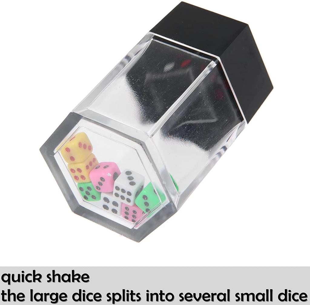 Magic Prop Explosion Dice Easy Magic Trick Novelty Funny Toy Mini Colorful Dice Close-Up Stage Performance Gift For Kid Children