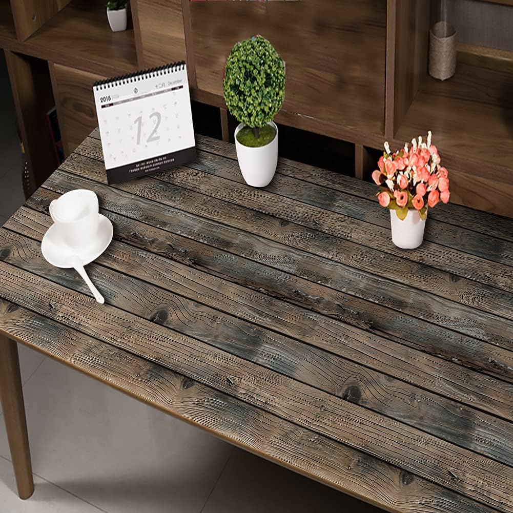 Ретро обои из искусственной древесины с кожурой и наклейкой, самоклеящиеся деревянные доски, рулон обоев, съемное виниловое настенное покрытие для ресторана