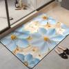 Flower Printing Bathroom Thickening Mat Bath Non-slip Carpets In Wash Basin Bathtub Side Floor Rug Shower Room Doormat Memory Foam 3D Pad