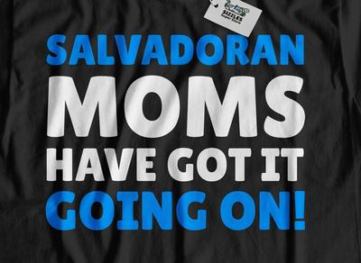 Funny Salvadoran Mom T-Shirt El Salvador Mothers Day Gifts