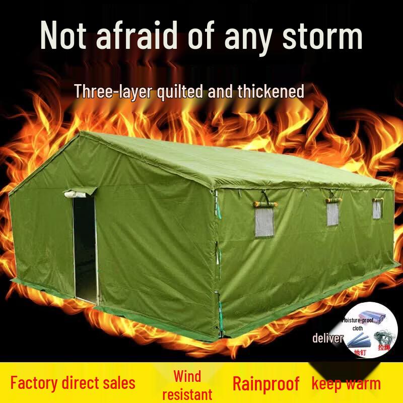 JINGGENG Heavy-Duty Outdoor Work & Disaster Relief Tent