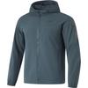 Li Ning Sports Lifestyle Series Water-Resistant Solid Color Logo Hooded Windbreaker Men Outerwear Dark-Blue AFDU525-3