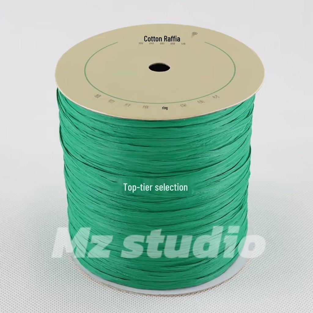 250 м Рафия Хлопок Солома Рулон для DIY: Шляпы и сумки ручной работы, бесплатная доставка