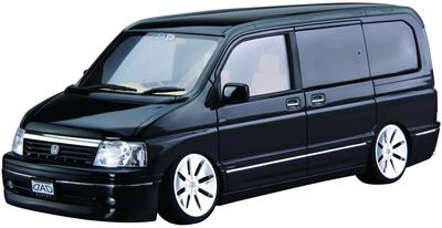 AOSHIMA Тюнингованная автомобильная серия Honda RF3 Step Wagon 2001 Пластиковая модель 1/24 № 48 DAD