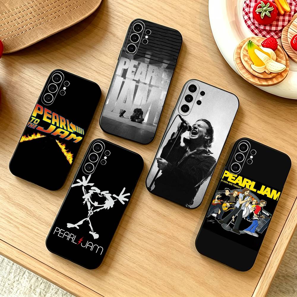 Чехол для телефона с изображением группы Pearl Jam, модный, для Samsung S25, S24, S21, S22, S23, S30, Ultra, S20, Plus, Fe, Note, 10, 9, 5G, черный