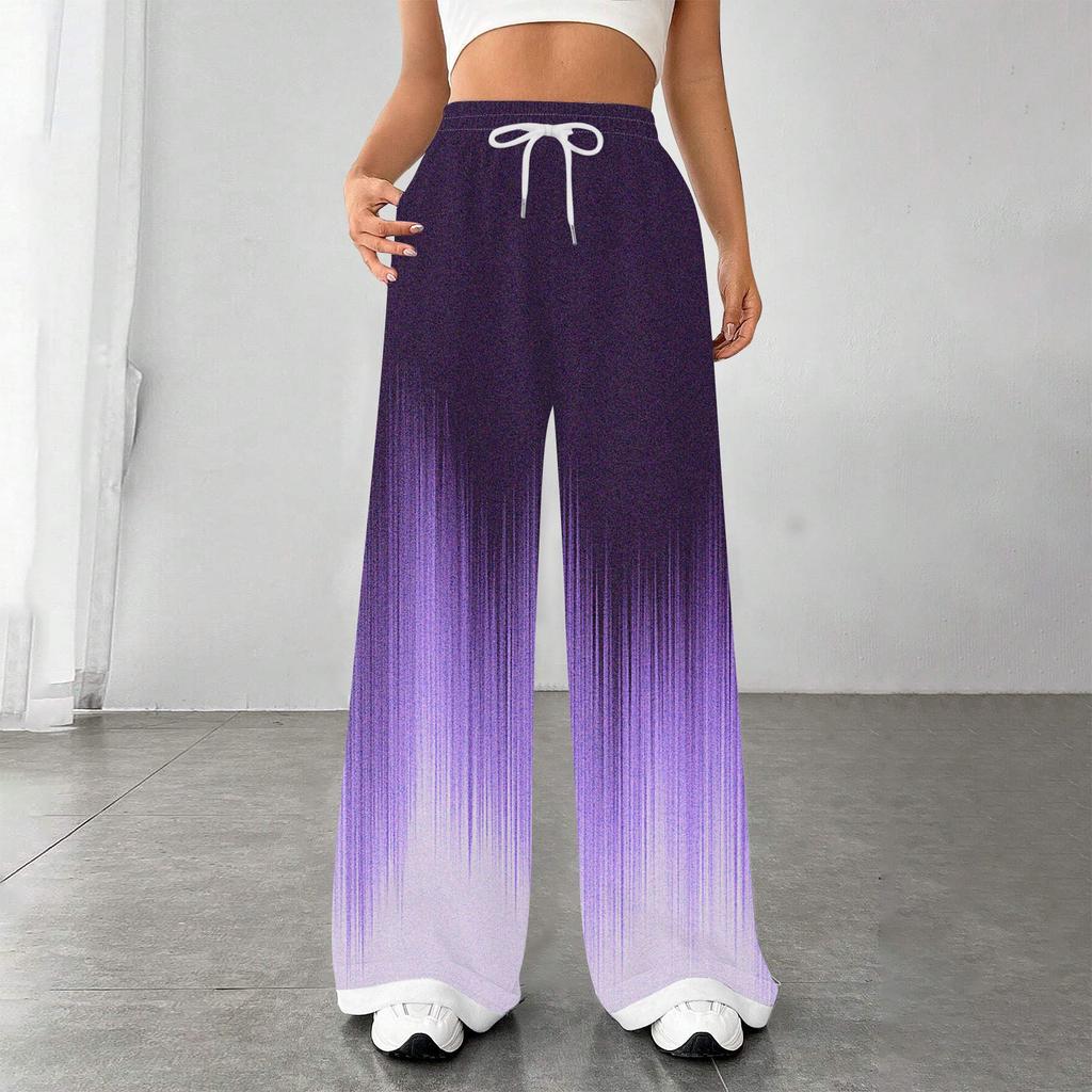 Женские модные свободные повседневные спортивные брюки с завязками на талии, повседневные брюки