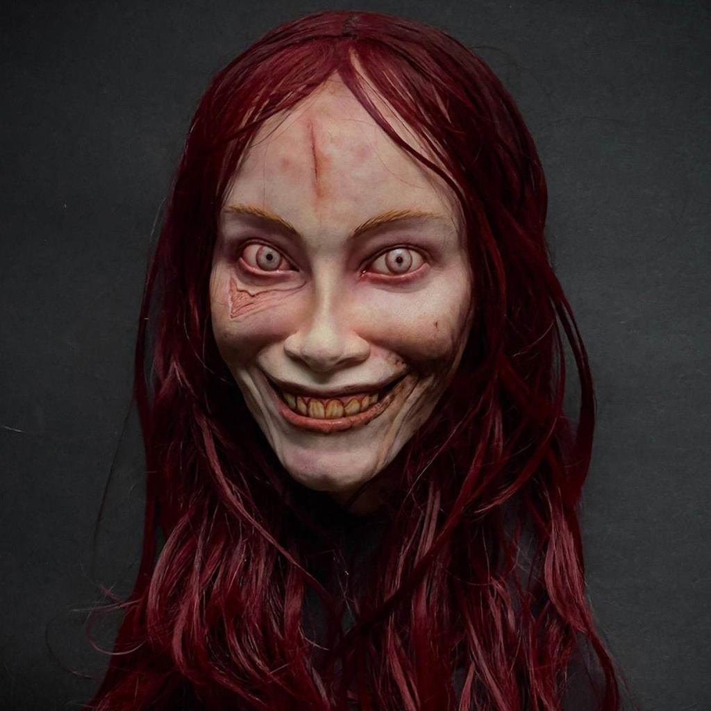 Creepy Halloween Mask Horror Mask Cosplay Props Halloween Face Mask