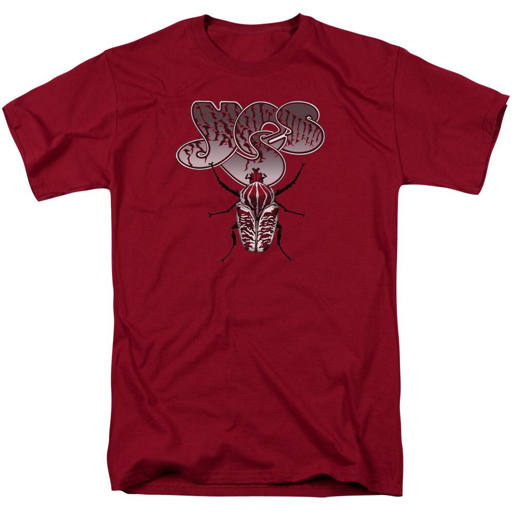 26 Yes Beetle T Shirt Mens Licensed Rock Band Tee Cardinal Unisex T-Shirt