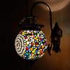 Ball Shaped Glass Wall Lamp for Living Home Decoration Turkish Lamp (Multicolour, Bulb Not Included