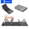 Folding Bluetooth Keyboard With Touchpad For IOS Android Windows Office Mini Wireless Keyboard Storage Three Systems Universal