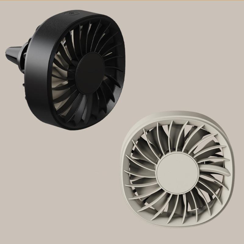 Автомобильный вентилятор USB Автомобильный вентилятор для обдува воздуховода Регулировка Мощный охладитель с подсветкой Вентилятор с 3 скоростями Охлаждение заднего сиденья автомобиля для отвода тепла