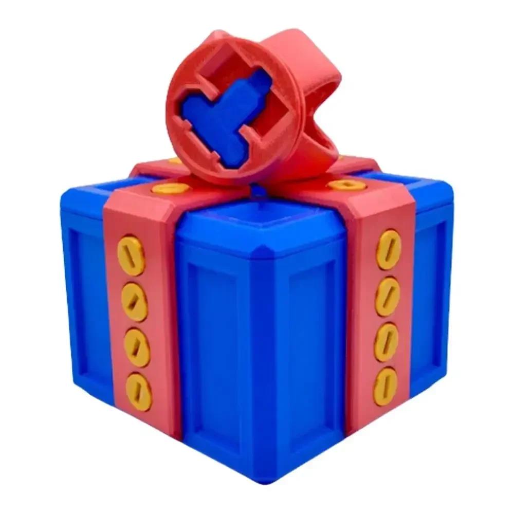 Annoying Gift Box with Screws Large Annoying Gift Boxes Prank Screw Box 3D Printed Figurines & Miniatures Card Container Gift