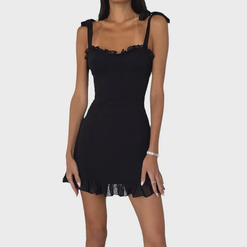 2024 Сексуальное облегающее платье с глубоким вырезом и открытыми плечами в европейском и американском стиле для женщин