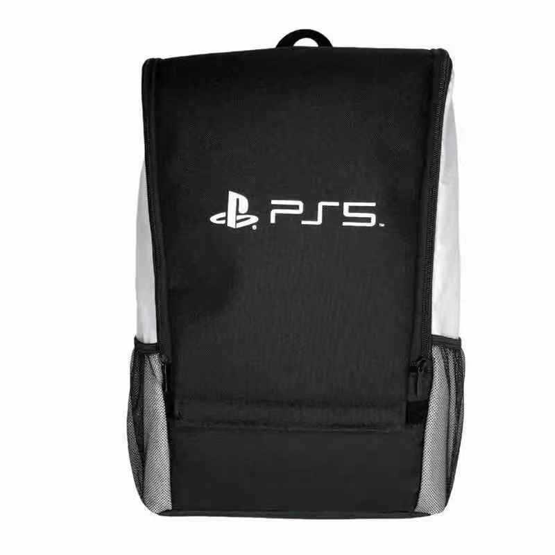 Сумка для хранения и транспортировки игровой консоли PS5 с отделениями для аксессуаров
