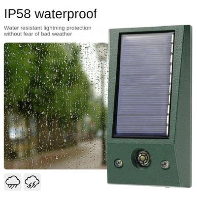 Ультразвуковой отпугиватель птиц на солнечной батарее, водонепроницаемый IP58, отпугиватель голубей, яркая светодиодная вспышка для контроля насекомых, садовое устройство для отпугивания птиц