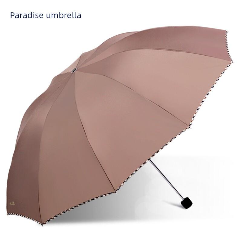 Paradise Umbrella Ультрабольшой зонт для мужчин и женщин, Деловой зонт, Усиленный двусторонний зонт от солнца и дождя, Черное покрытие от солнца