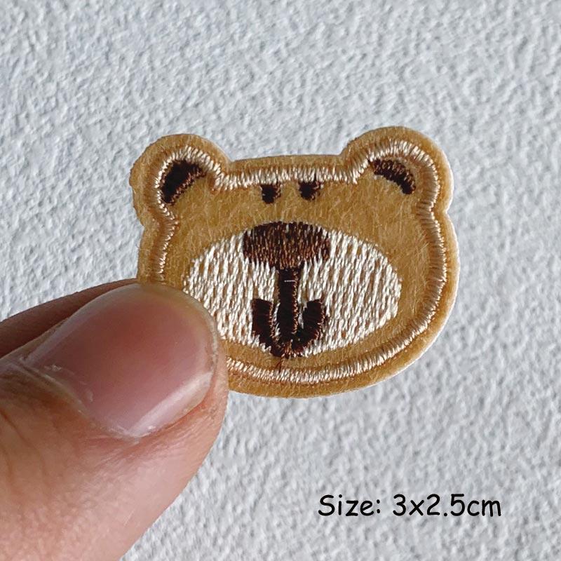 Cartoon Animals Embroidered Iron Patch For Clothing DIY Striped Sewing Patch