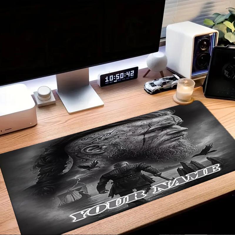 1PC Custom Name Warrior Journey Mouse pad, keyboard and mouse desk pad, for computer notebook Birthday Gift For Any Room Or Office