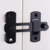 Door Lock Guard Latch Bolt 90 180 Degree Stainless Steel Toggle Latch Sliding Barn Door Lock Black Iron Right Angle Barn Lock