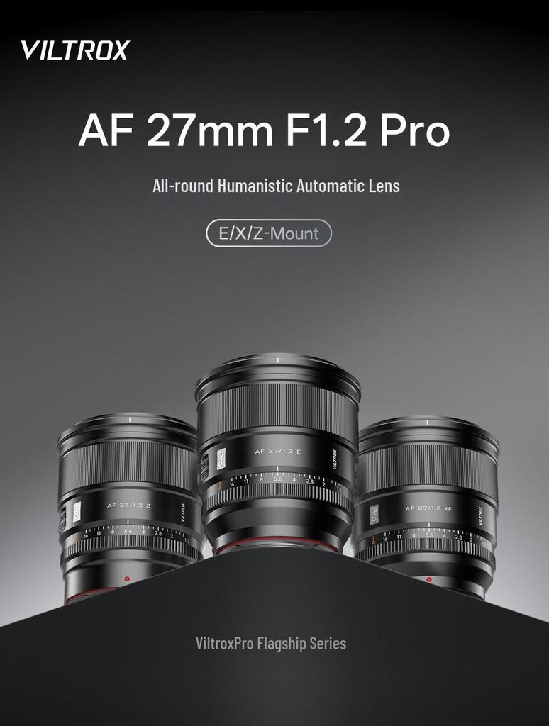 Viltrox 27mm f/1.2 Pro Фикс-объектив для беззеркальных камер с байонетами F/Z/E с автофокусом