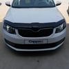 ДЛЯ Skoda Octavia Передний спойлер для защиты капота 2013–2019 гг. Модели Передний щиток от насекомых Дефлектор капота Глянцевый черный