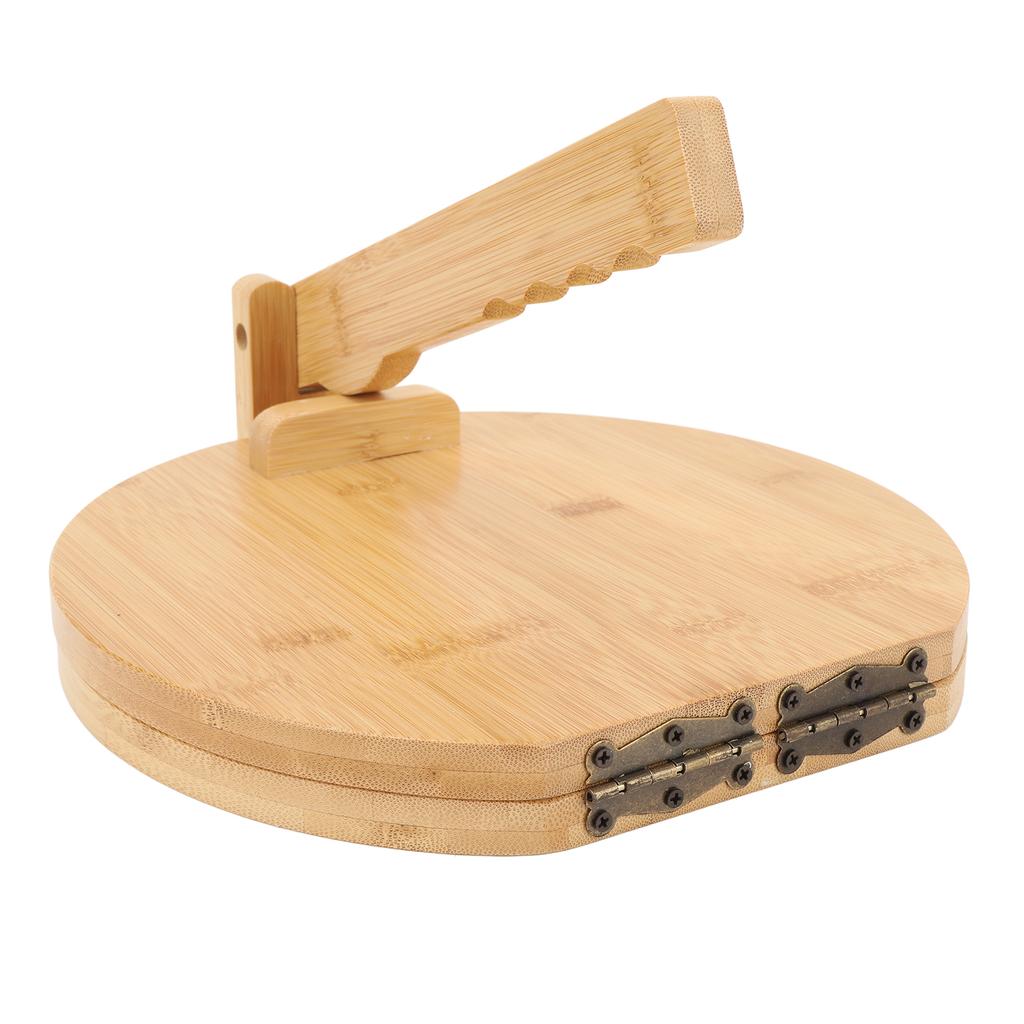 Деревянный пресс для тортильи с 50 пергаментными бумагами, круглый пресс для кукурузных тортильи для домашнего приготовления мексиканской тортильи