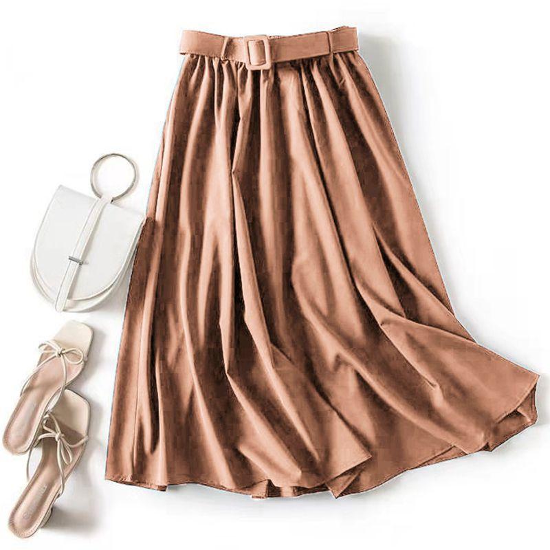 Весенние женские длинные плиссированные юбки макси-тюлевая юбка ШИКАРНАЯ стильная юбка-миди с высокой талией эластичная повседневная вечерняя юбка