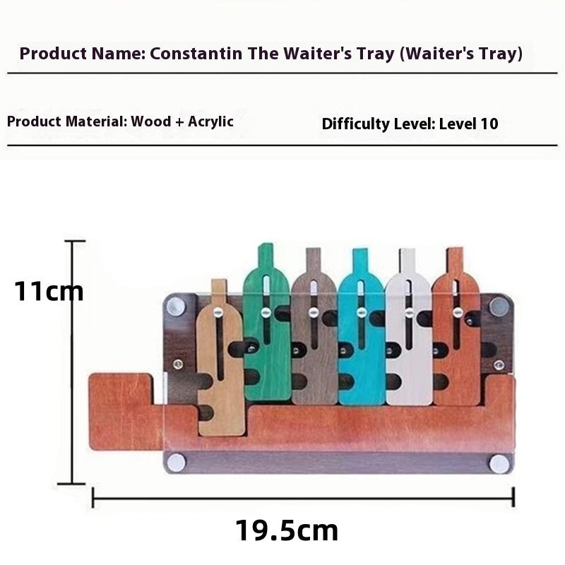 Labyrinth Wooden Maze Game Waiters Tray Puzzle High Difficulty Iq Level Improvement Toys Novelty Gifts For Kids And Adults