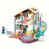 Sluban 0961 Hot Spring Holiday House Building Block Toy Model Educational DIY Assembled Building Block Toy, Home Decoration