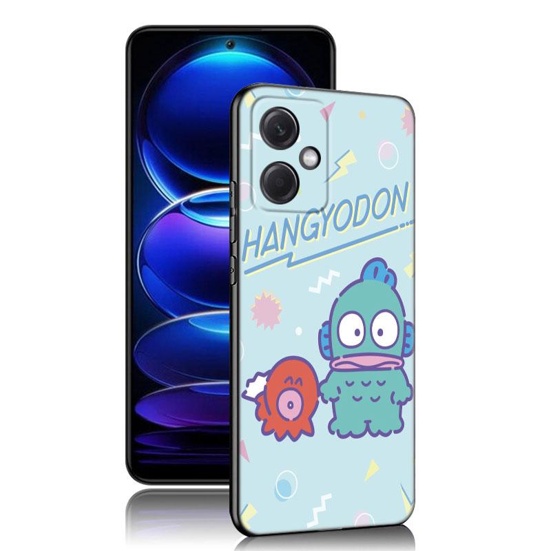 Cartoon Hangyodon Black Silicone Phone Case For Xiaomi Redmi Note 10 11 11S 12 13 4G 8 9 11T Pro 5G Plus 8T 9S 10S 12S