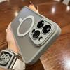 Luxury Matte Magnetic For Magsafe Translucent Case For iPhone  16 15 14 13 11 12 Pro Max Plus Glass Lens Wireless Charge Cover