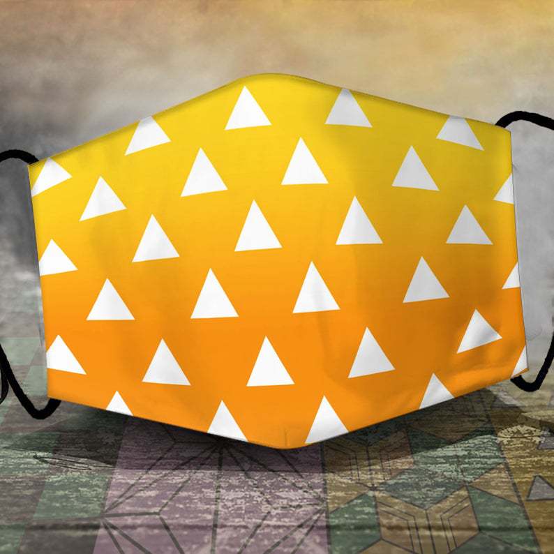 Demon Slayer Animation Printed Dustproof Replaceable Filter Protective Mask for Men and Women