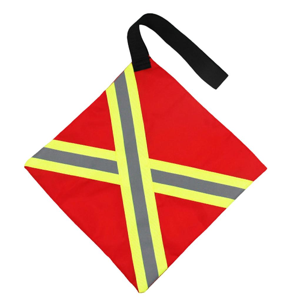 Safety Boat Flag with Webbing Kayak Safety Flag Reflective Strips Trailer Warning Flags for Boating Fishing Canoe Trailer Use