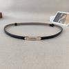 Leather Summer Genuine Girl Slim Waist Belt Metal Buckle Dresses Decoration