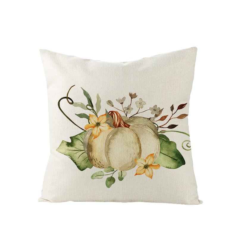 Наволочка на подушку 'Дом' на День благодарения, новая осенняя с тыквами, полиэстер, с принтом, наволочка