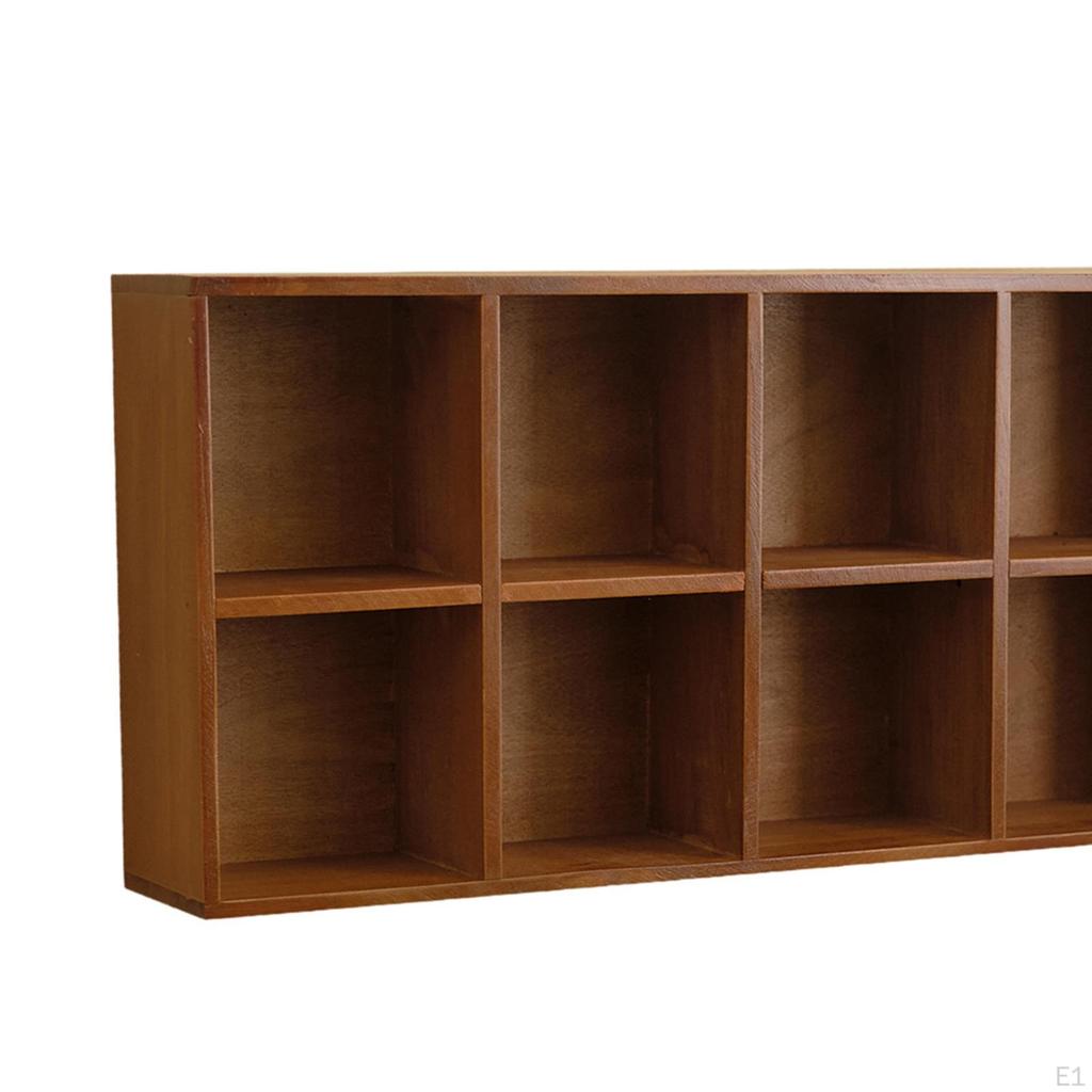 Wooden Hanging Display Shelf Cosmetic Storage Cabinet Wall Mount Rustic Floating for